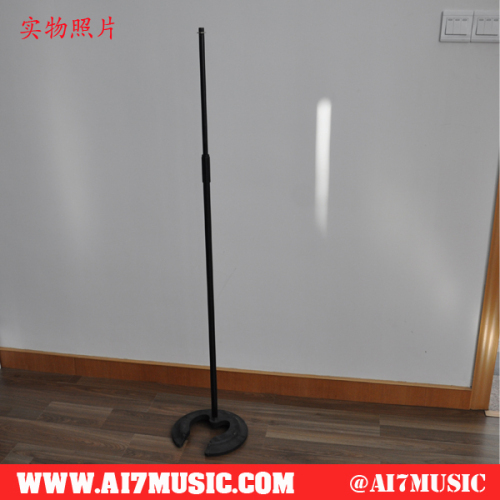 AI7MUSIC Easy Height Adjust Round base Microphone Stand