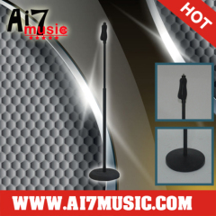 AI7MUSIC Easy height adjust Round Base microphone stand