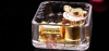 ACRYLIC TRANSPARENT ABOVE WINDING MUSIC BOX METAL GOLDEN 18 NOTE MUSIC BOX MOVEMENT