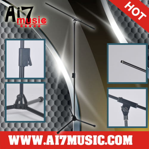 AI7MUSIC Easy spring touch height adjust microphone stand with boom