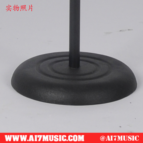 AI7MUSIC Easy spring touch height adjust Round Base microphone stand