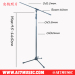 AI7MUSIC Easy Height Adjust Microphone Stand W / boom One hand height adjust microphone stand