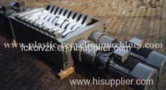 crushing plastic and rubber pipe, wood, die head Double shaft shredder