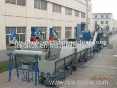 PET bottle baler breaker, label remover, dryer Line Waste Plastic Recycling Machine