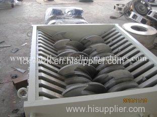 Thick plastic and rubber pipe, barrel, die head crushing Double shaft shredder