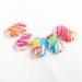 Zebra Stripe Neon Fake Nails Fashionable Plastic Artist Nail With Gross Grain
