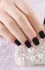 Charming Flocking Powder Nail Art Black Full Cover Aritficial Nail Tip