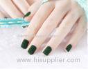 Press On Flocking Powder Nail Art Green Color Aritficial Nail Tip