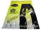 Three Side Seal Plastic Garment Plastic Bags With Zipper , Handle For Pants