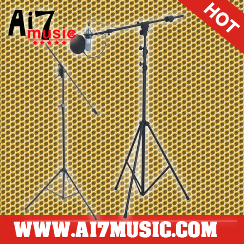 AI7MUSIC Height adjustable tripod studio boom stand with wheel