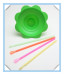 Green color snow-kone flower cup disposable factory