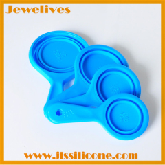 4pcs silicone foldable measuring cups
