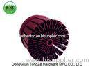 Red Led Round Anodized Heat Sink For Downlighting Radiator , Cold Forging