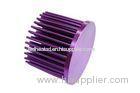High Power Aluminum Led Anodized Heat Sink Purple Round For Lamp
