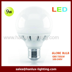 9W 720lm G80 globe bulb