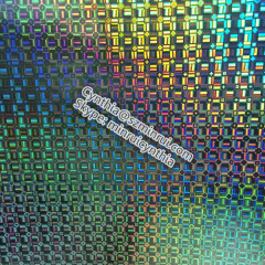 New Mosaic Holographic Vinyl self adhesive Destructible Material Laser Vinyl paper Hologram Label sticker