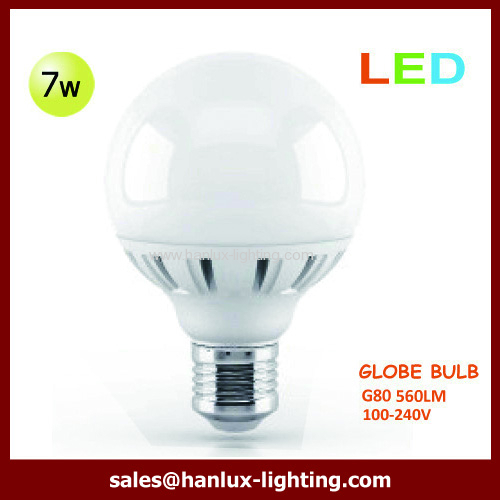 7W 560lm globe bulb