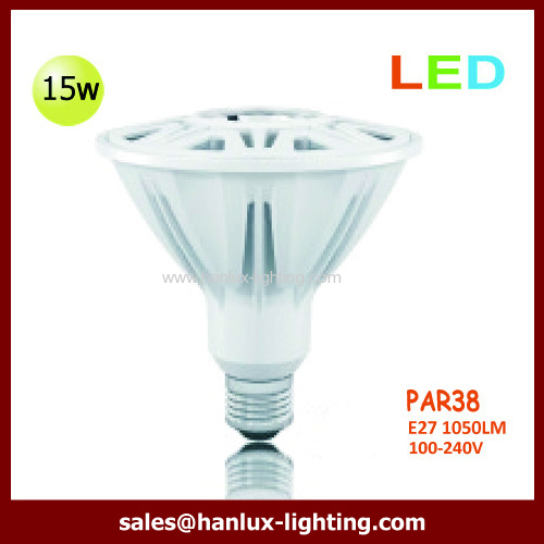 15W 1050lm PAR38 E27 bulb