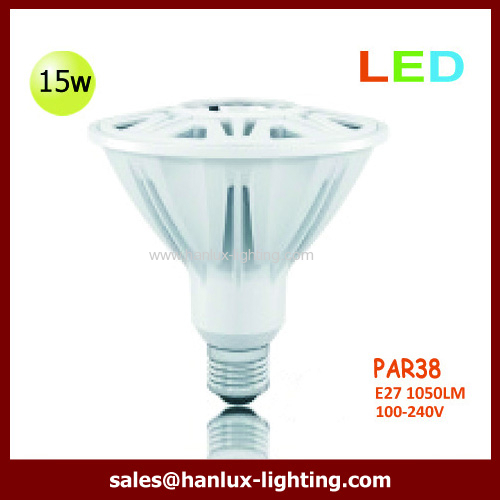 15W 1050lm PAR38 E27 bulb CE ROHS