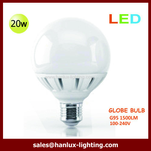 20W 1500lm globe bulb