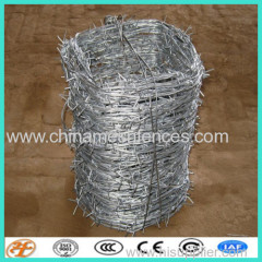 galvanized iron barbed wire