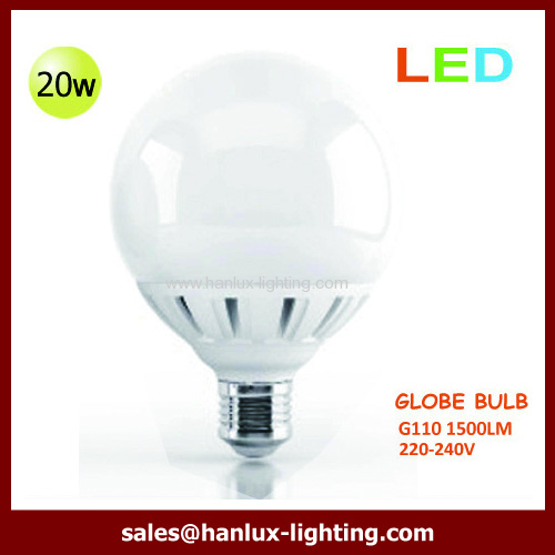 20W 1500lm G110 LED globe bulb