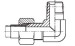 90° JIC male 74°/ long NPT male Fitting