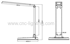 color temperature adjustable 7.5W LED Desktop Lamp(6 levels brightness dimmable)