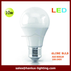 10W 800lm A60 E27 globe bulb