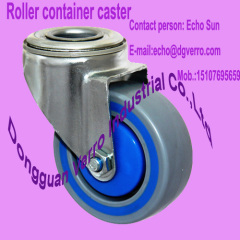 Roller container sandwich non-standard casters with big bolt hole