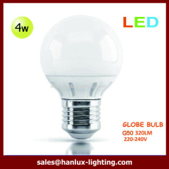 4W 320lm globe bulb CE ROHS