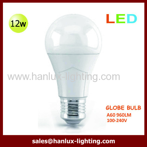 12W 960lm A60 E27 LED globe bulb