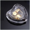 LOVE HEART ACRYLIC CLEAR MUSIC BOX