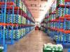 5000mm Drive Through Pallet Racking Blue / Orange Industrial Metal Shelving