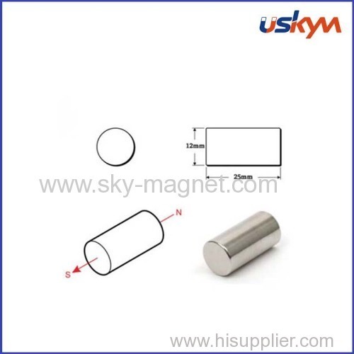 Neodymium bar magnet with nickel coating