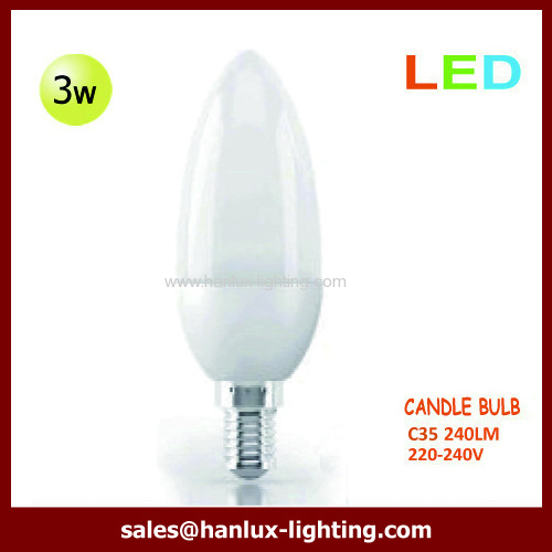 3W 240lm C35 globe bulb