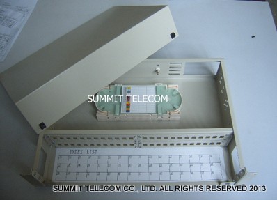 19 Inch Rack Mount Fiber Optic Distribution Box 19 Inch Rack Mounted ODF Optical Fiber Splice Patch Panel