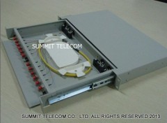 Fiber Optic Distribution Unit 12~72 Core Optical Fiber Splice Patch Enclosure Drawer Type Fiber Optic Splice Patch Panel