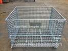 Industrial Stackable Welded Steel Wire Mesh Pallet Cage For Warehouse Storage