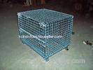 Transport Welded Steel Wire Mesh Pallet Cage With Cover Lid Protection