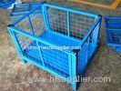Galvanized / Powder Coating Metal Pallet Cages For Small Parts Storage