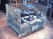 Folding Stackable Transit Equipment Steel Pallet Cages With U Shaped