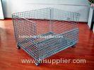 Powder Coated Wire Mesh Pallet Cage For Logistics / Distribution Center