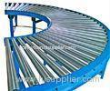 Steel Curved Roller Conveyor Systems For Material Movement / Handling