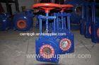 Wafer - type seamless Gate Valve Pipeline Valves No Pressure Loss No Clogging Knife