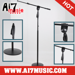 AI7MUSIC One hand height adjust Round Base microphone stand