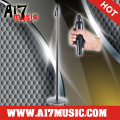 AI7MUSIC One hand height adjust round base microphone stand