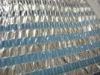 transparent plastic stripes shade cloth for greenhouse with aluminum stripes