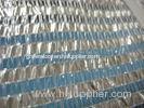 transparent plastic stripes shade cloth for greenhouse with aluminum stripes