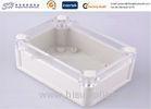 Custom Waterproof Box PC Wall Mount Clear Plastic Enclosures , Injection Mold Parts
